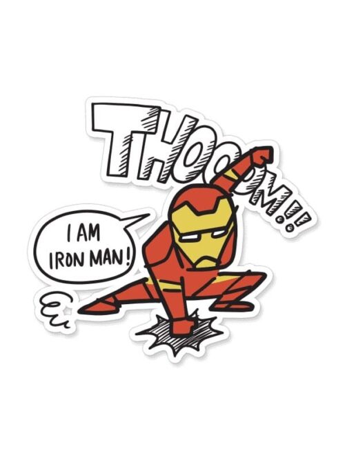 Iron Man Doodle - Marvel Official Sticker