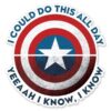 I Can Do This All Day - Marvel Official Sticker