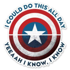 I Can Do This All Day - Marvel Official Sticker