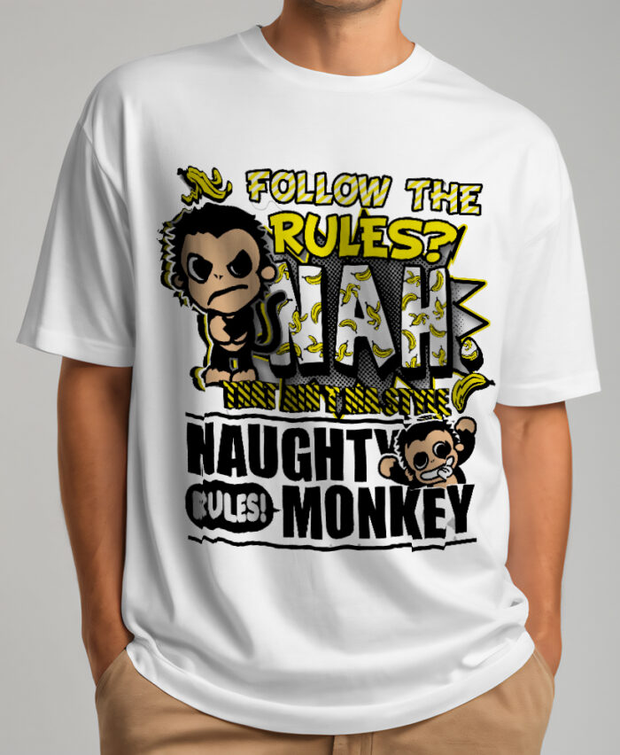 Follow The Rules Naughty Monkey T-shirt