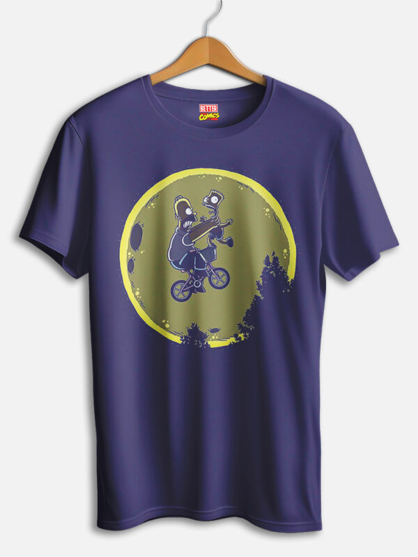 Ride To Moon The Simpsons Official T-shirt