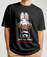 Save The Planet Eat Humans Bunny T-shirt