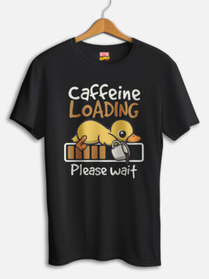 Caffeine Loading Bar Duck T-shirt