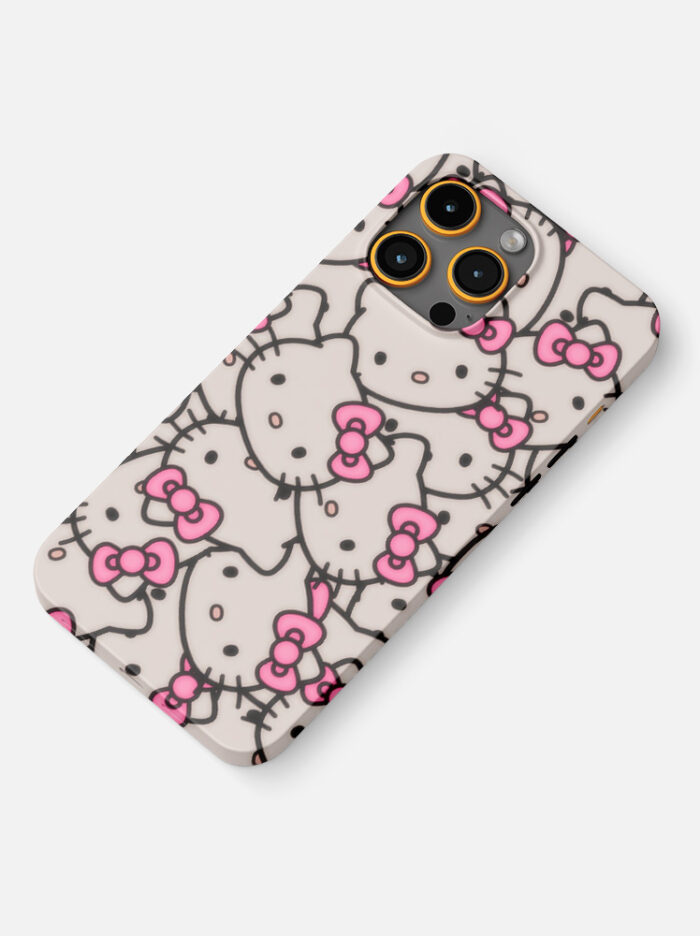 Pink Hello Kitty Pattern Mobile Cover | Tough Phone Cases , Case - Glossy & Matte