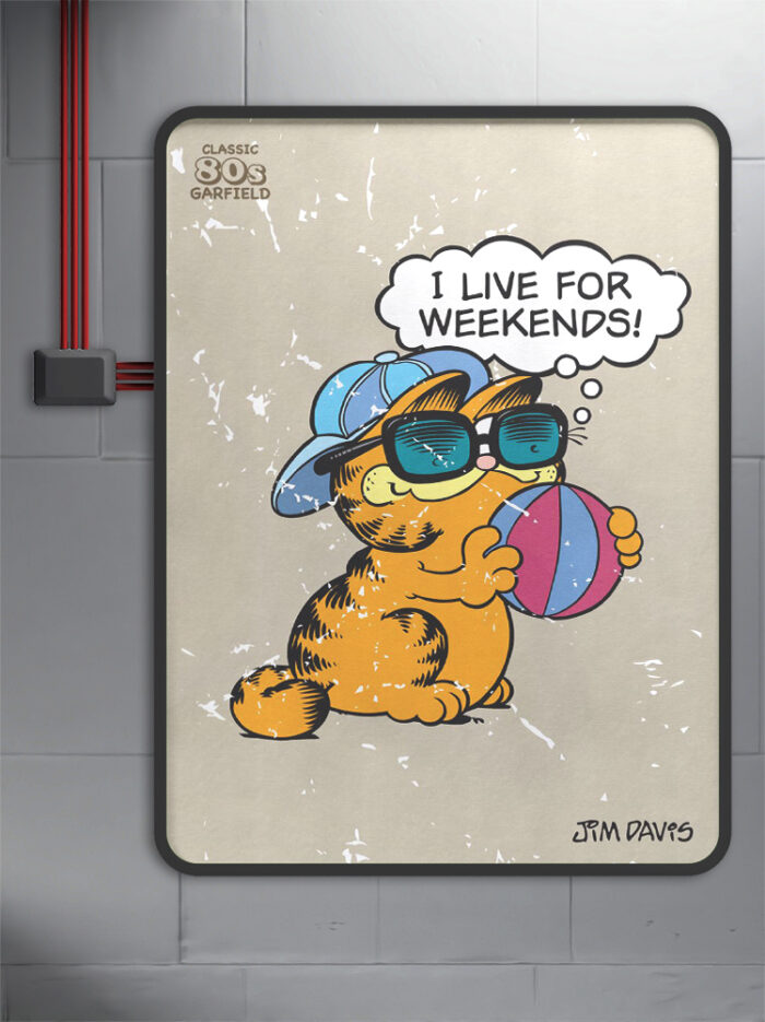 I Live For Weekends - Garfield Official Poster