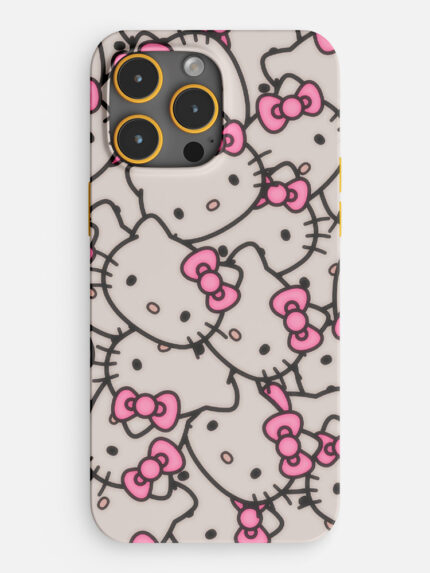 Pink Hello Kitty Pattern Mobile Cover | Tough Phone Cases , Case - Glossy & Matte