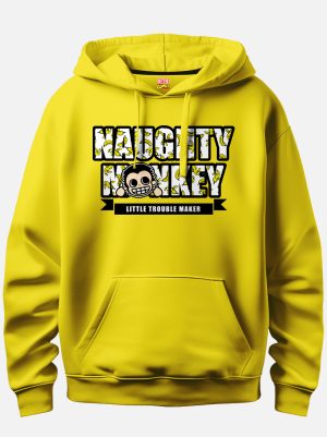 Yellow Naughty Monkey Hoodie