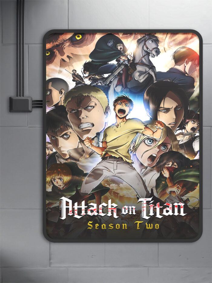 Attack On Titan (2013) Season 2 Anime Poster