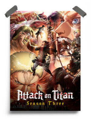 Attack On Titan (2013) Season 3 Anime Poster