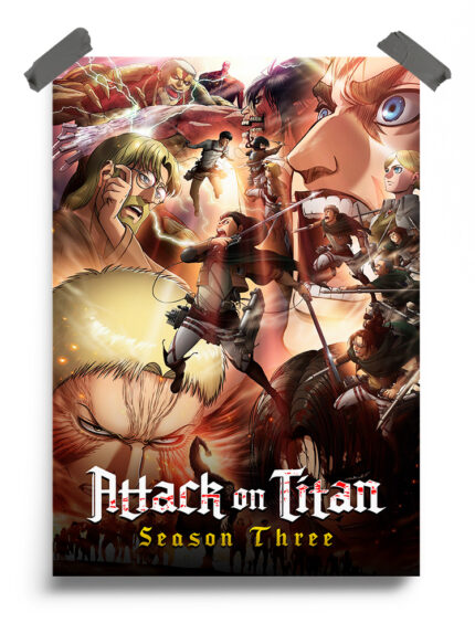 Attack On Titan (2013) Season 3 Anime Poster