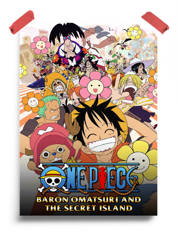 One Piece- Baron Omatsuri And The Secret Island (2005) Anime Poster