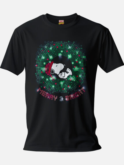 Merry Christmas And Bright Green - Peanuts Official T-shirt