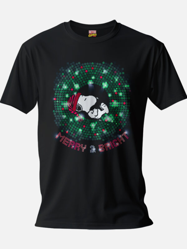 Merry Christmas And Bright Green Peanuts Official T-shirt