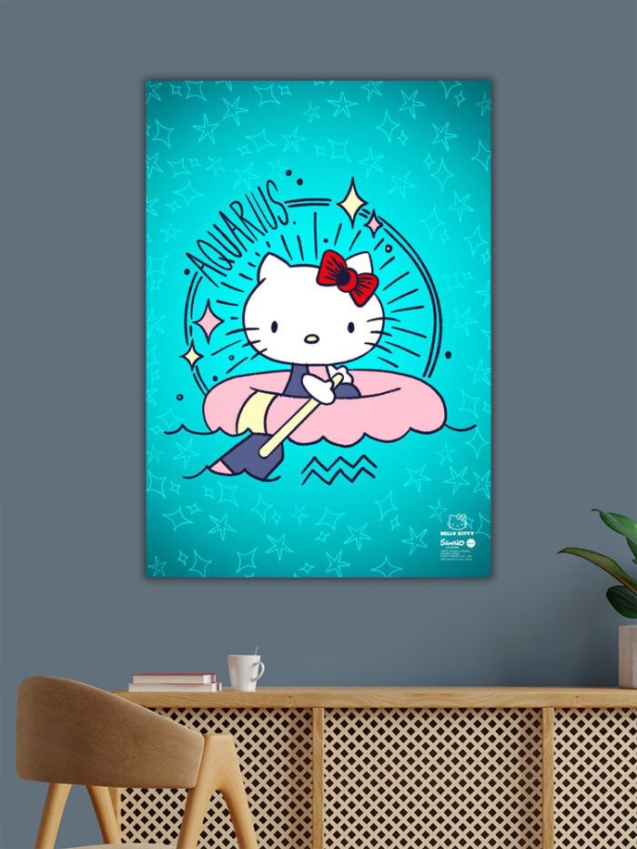 Aquarius Hello Kitty Zodiac Poster