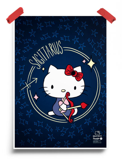Sagittarius Hello Kitty Zodiac Poster