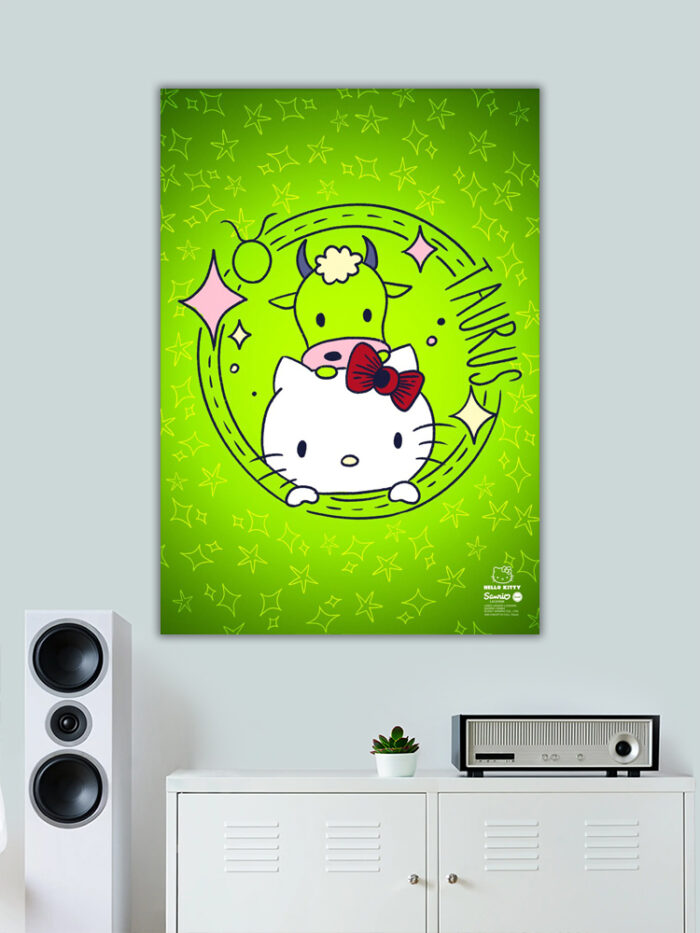 Taurus Hello Kitty Zodiac Poster