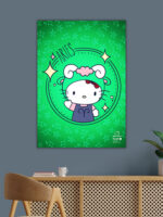 Aries Hello Kitty Zodiac Poster