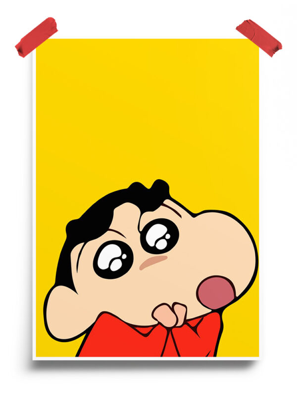 Crayon Adorable Shinchan Art Poster