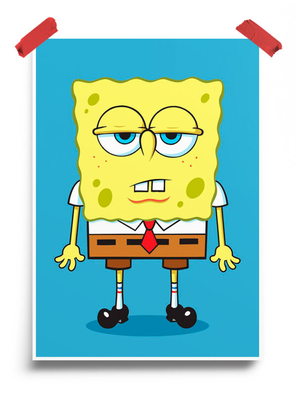 Grumpy Spongebob Poster