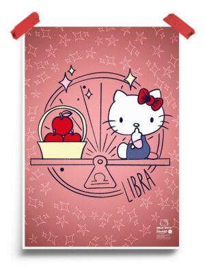 Libra Hello Kitty Zodiac Poster