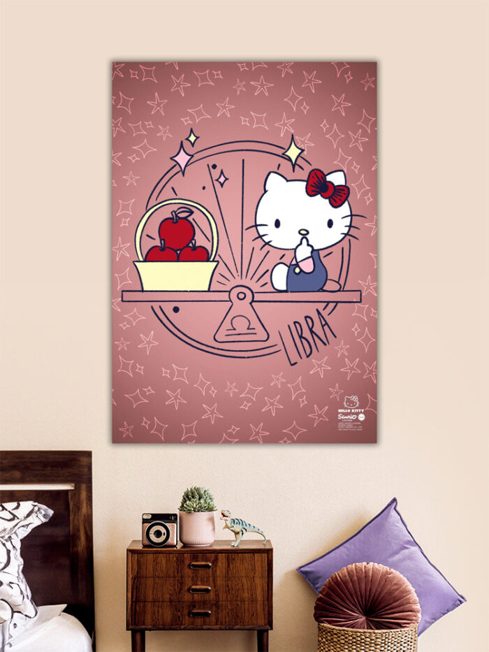 Libra Hello Kitty Zodiac Poster