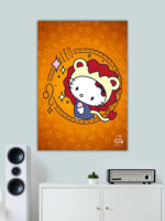 Leo Hello Kitty Zodiac Poster