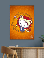 Leo Hello Kitty Zodiac Poster