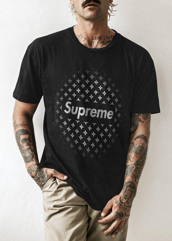 Black Supreme With Symbols T-shirt