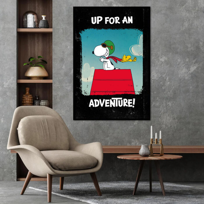 Up For An Adventure Peanuts Poster