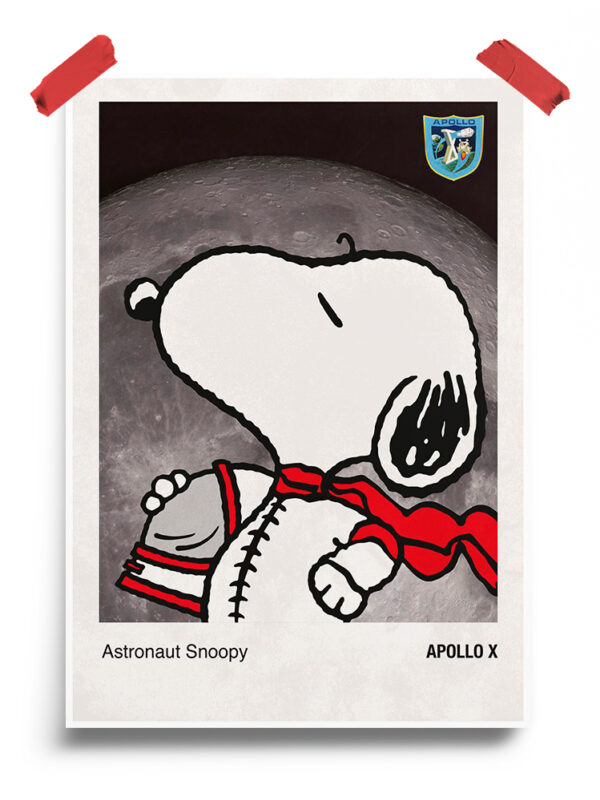 Astronaut Snoopy Peanuts Poster