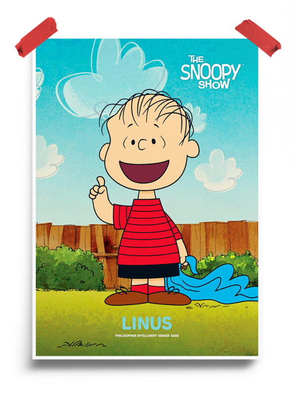 Linus Snoopy Show Peanuts Poster