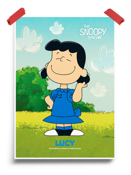 Lucy Snoopy Show Peanuts Poster