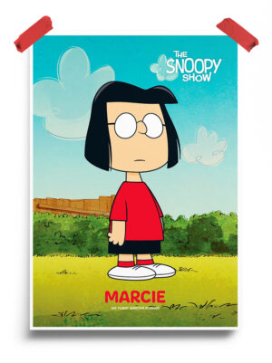 Marcie Snoopy Show Peanuts Poster