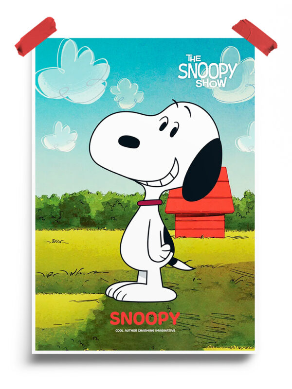 Smiling Snoopy Peanuts Poster