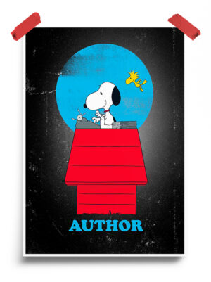 Snoopy Author Peanuts Poster