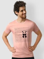 Peeping Panda Half Sleeve T-shirt