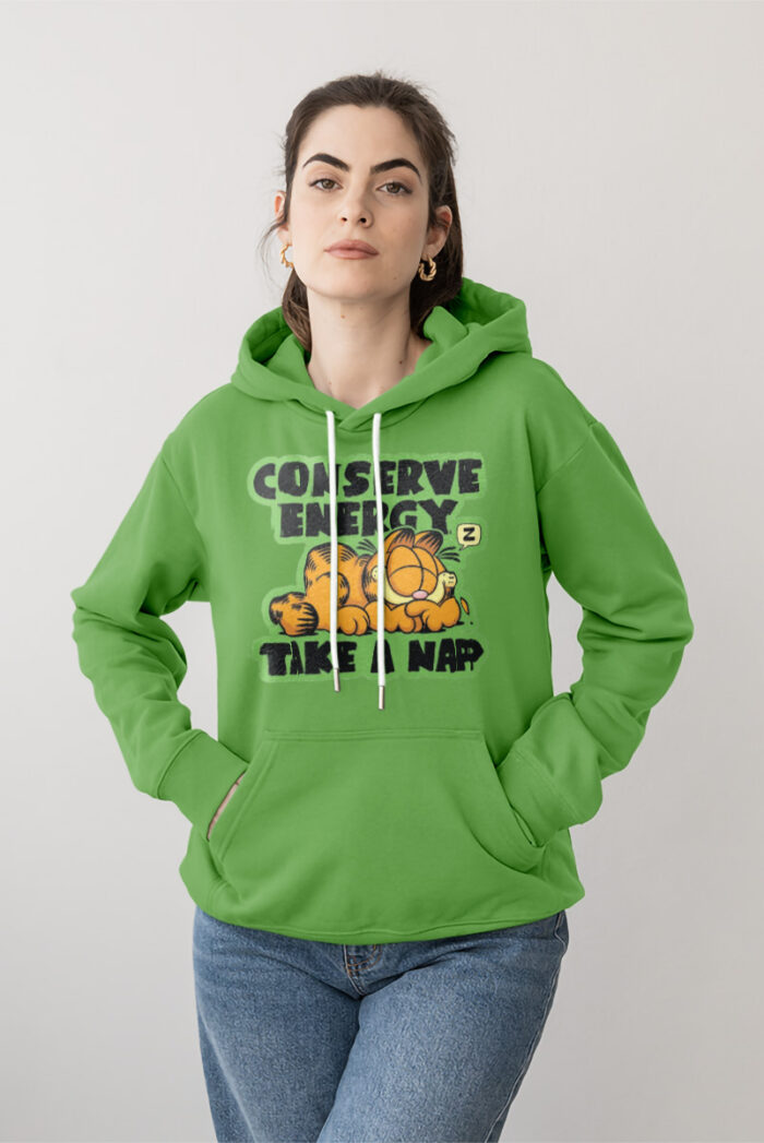 Conserve Energy Take A Nap Garfield Hoodie