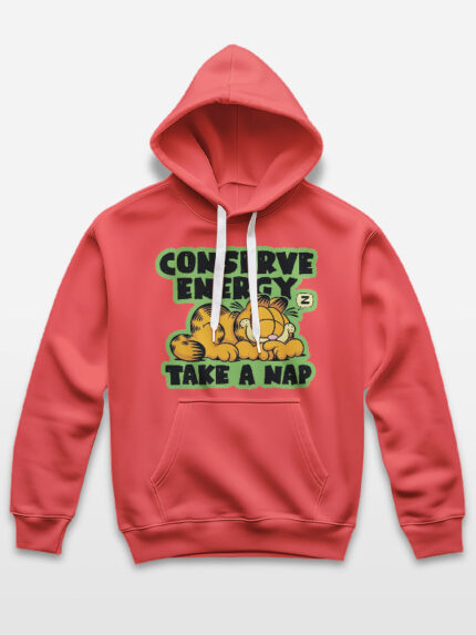 Conserve Energy Take a Nap Garfield Hoodie