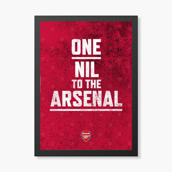 One Nil to the Arsenal Victory Poster