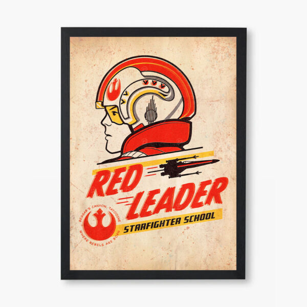 Retro Rebel Pilot Star Wars Poster