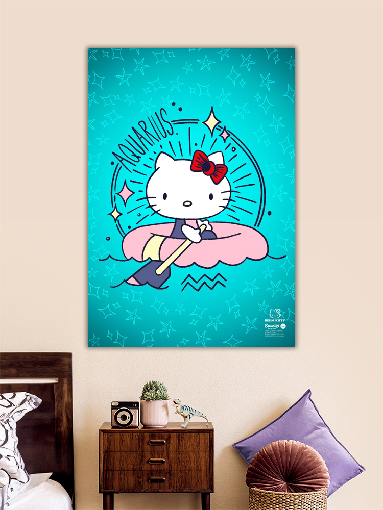Aquarius Hello Kitty Zodiac Poster