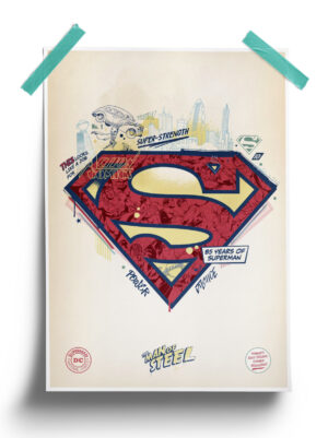 DC Comics : Superman Vintage Logo Poster