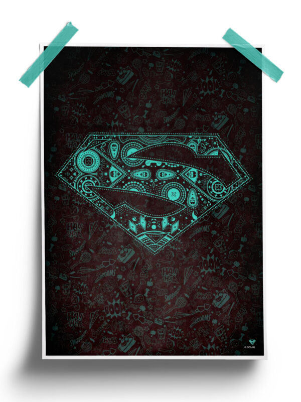 DC Comics : Superman Flurescent Poster