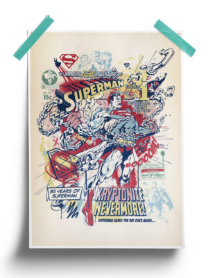 DC Comics : Superman Vintage Kryptonite Poster
