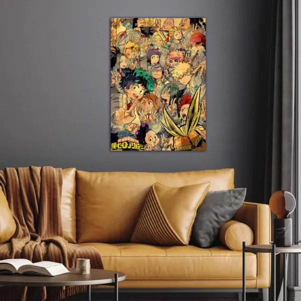 My Hero Academia vintage anime Poster