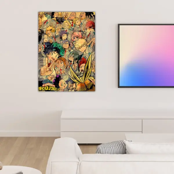 My Hero Academia vintage anime Poster