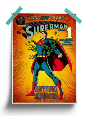 DC Comics : Superman Vintage Poster