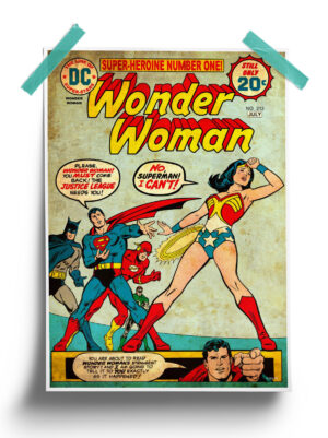 DC Comics Superman and Wonder Woman Poster