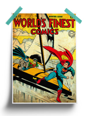 DC Comics : Superman and Batman Poster