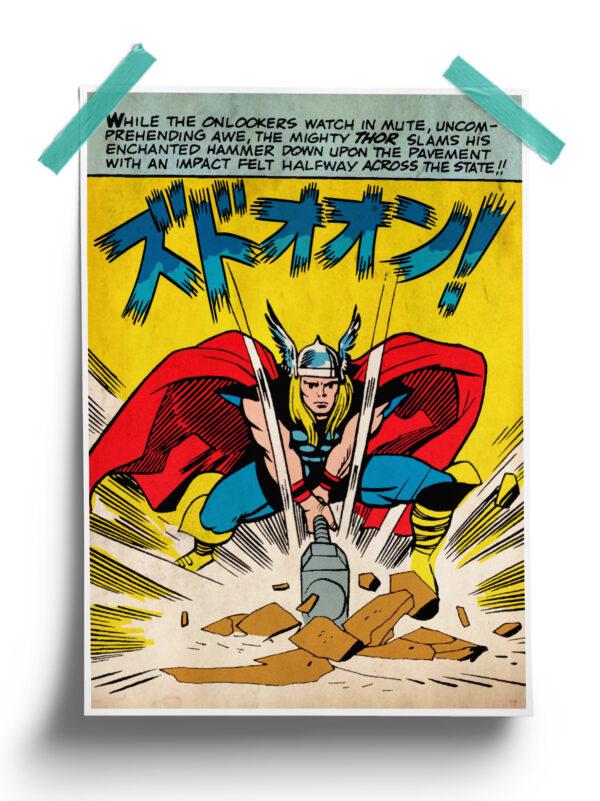 Marvel : Smash Thor Poster